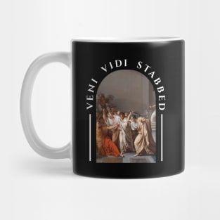 veni vidi stabbed Mug